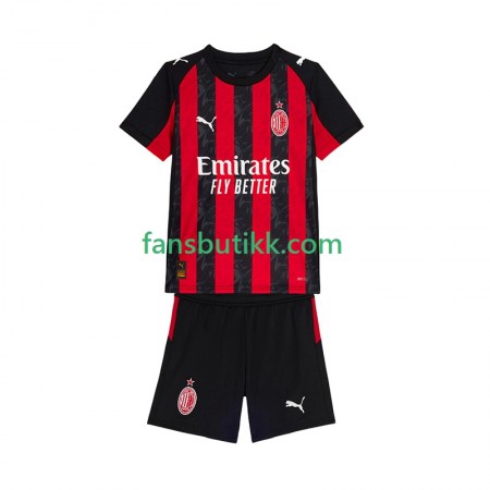 Fotballdrakt AC Milan Barn Hjemmetrøye 2025-2026 Kortermet